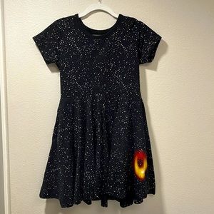 Svaha Girl’s Black Hole Twirl Dress, size 7/8
